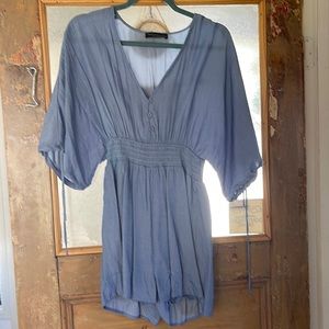 Maverick denim romper